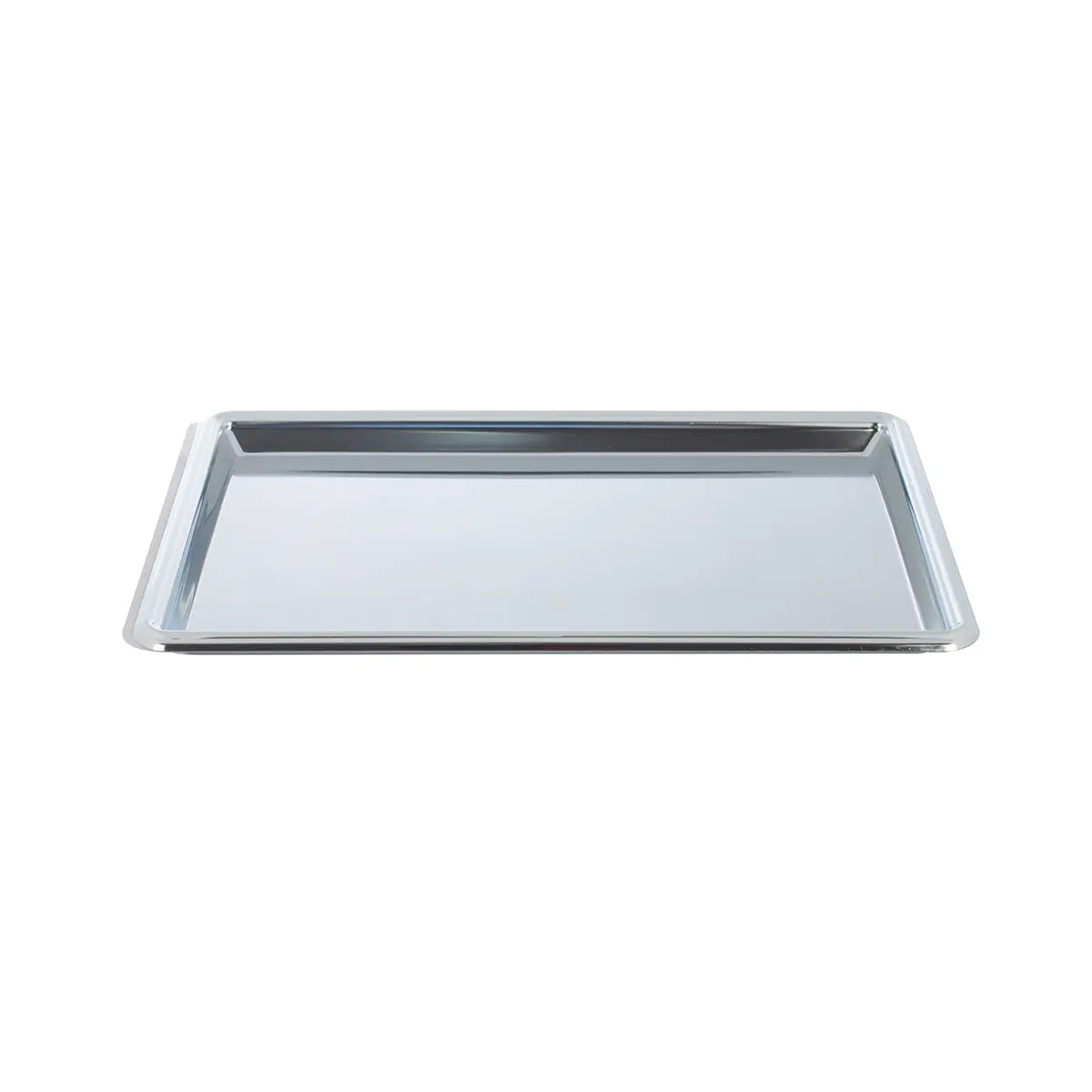 CHROME PLATED IRON OBLONG TRAY. - TRAY