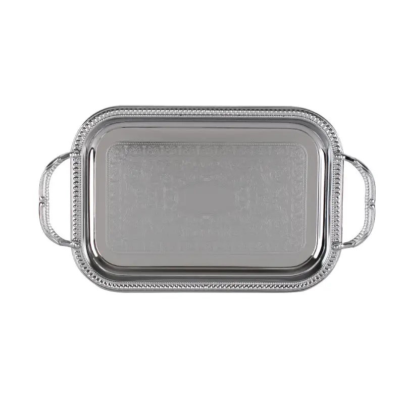 CHROME PLATED IRON RECTANGULAR TRAY - TRAY