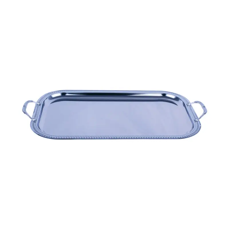 CHROME PLATED IRON RECTANGULAR TRAY. TRAY