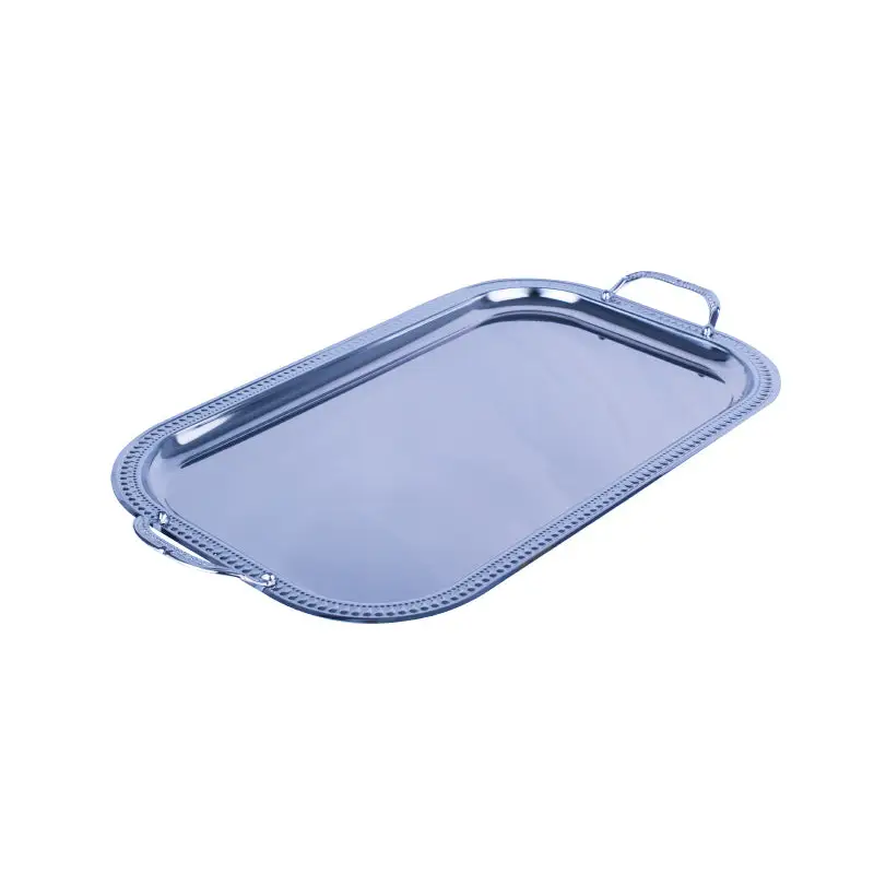 CHROME PLATED IRON RECTANGULAR TRAY. TRAY