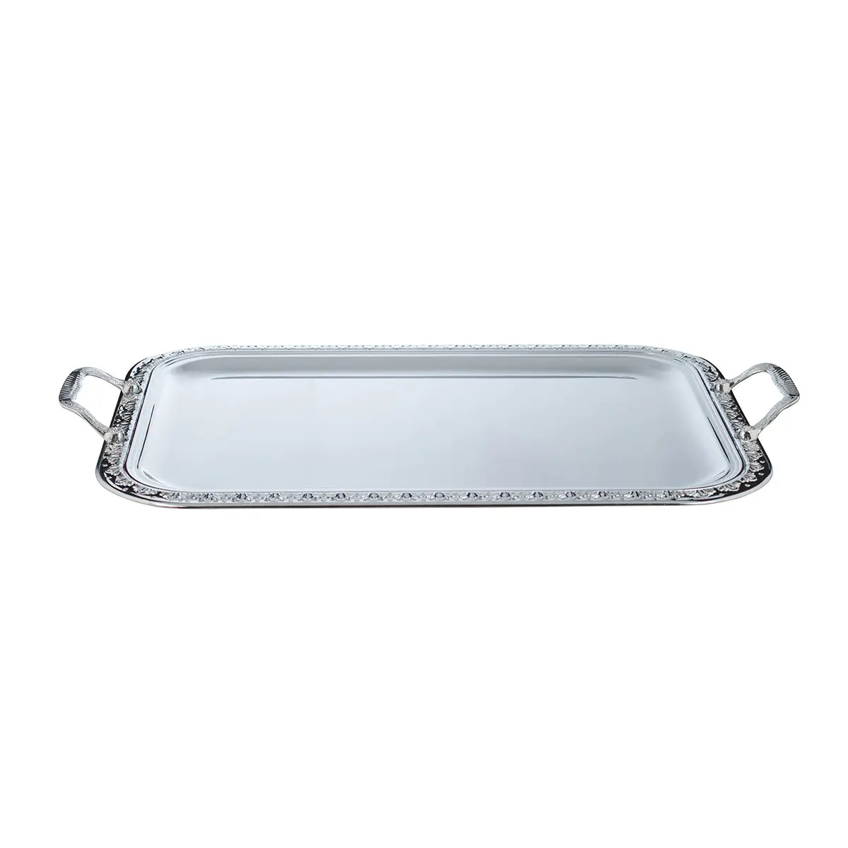 CHROME PLATED IRON RECTANGULAR TRAY. TRAY