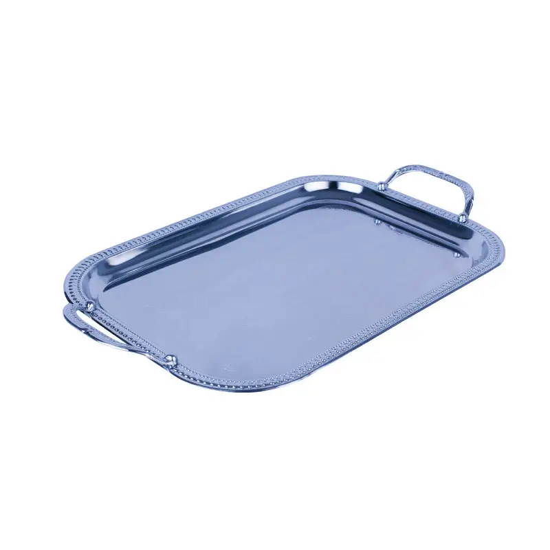 CHROME PLATED IRON RECTANGULAR TRAY. TRAY