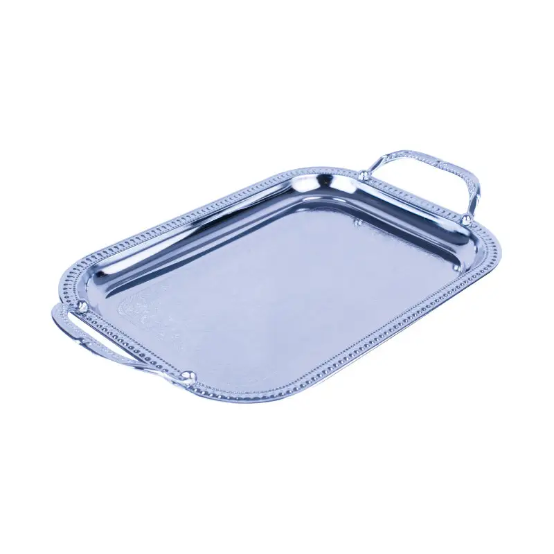 CHROME PLATED IRON RECTANGULAR TRAY - TRAY