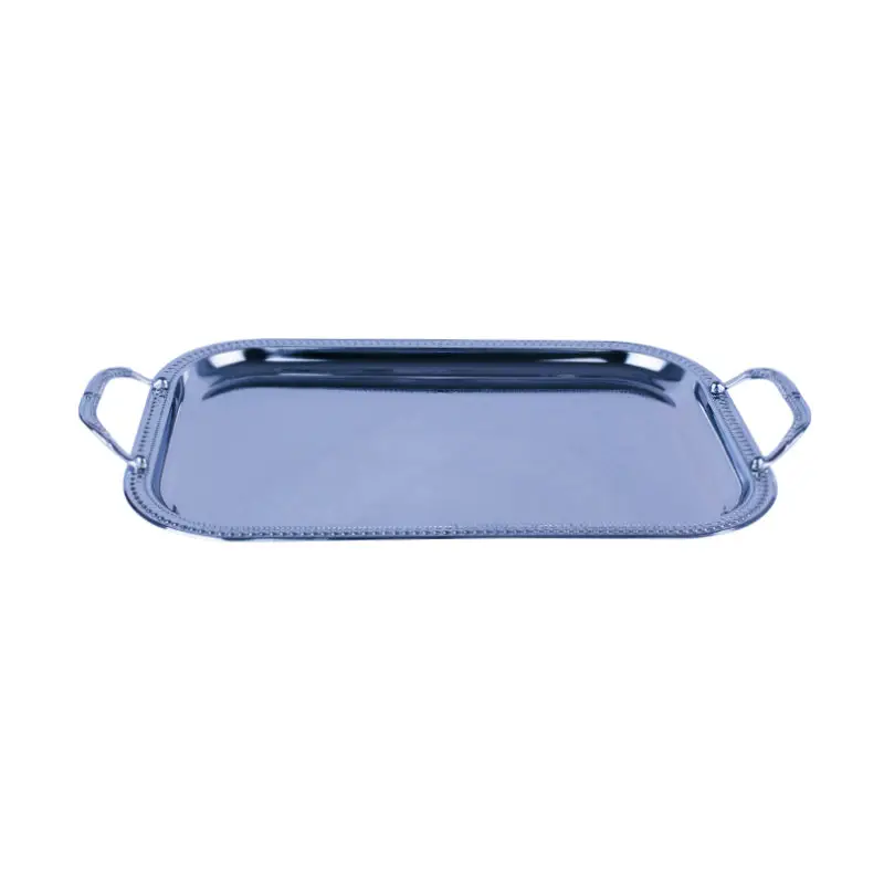 CHROME PLATED IRON RECTANGULAR TRAY. TRAY