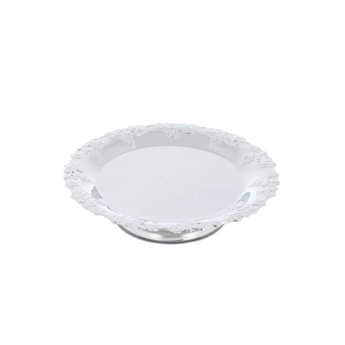 CHROME PLATED IRON TRAY WITH BASE. - TRAY