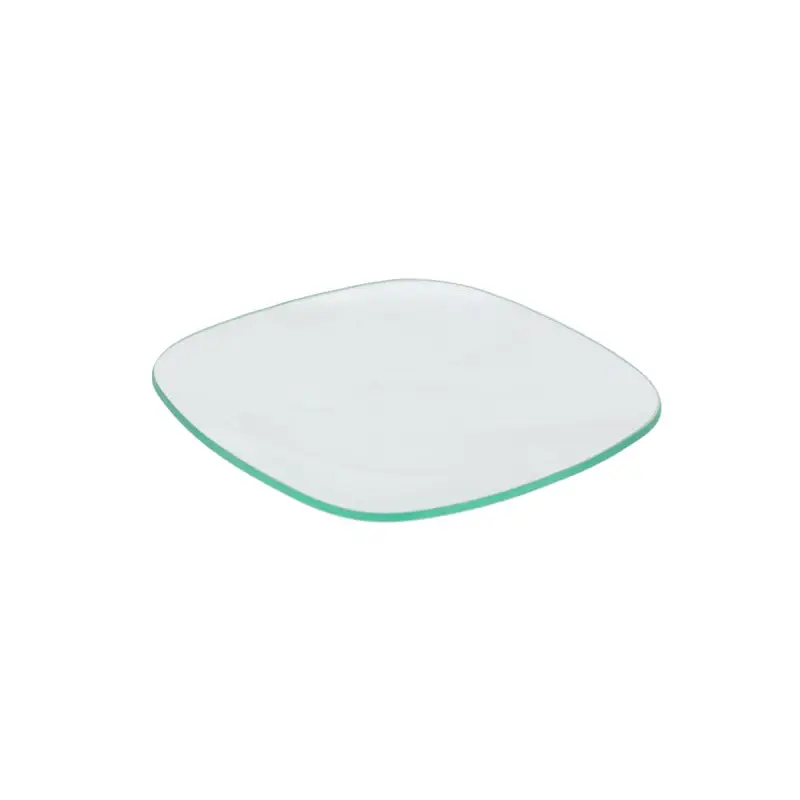 CHROME PLATED REMOVABLE GLASS PLATE - LUXURY