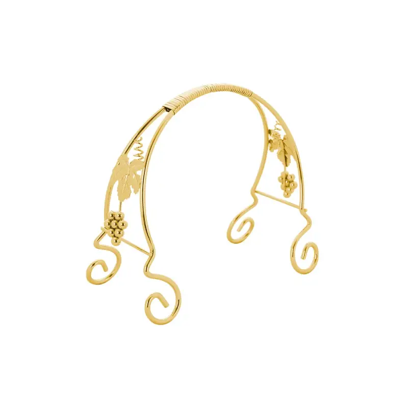 GOLD PLATED REMOVABLE GLASS PLATE - LUXURY