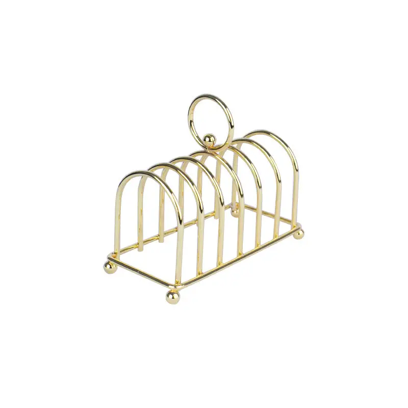 GOLD PLATED TOAST / COASTER RACK. - LUXURY