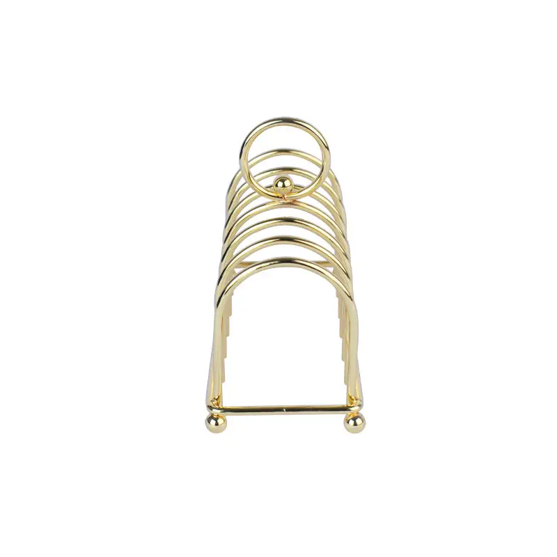 GOLD PLATED TOAST / COASTER RACK. - LUXURY