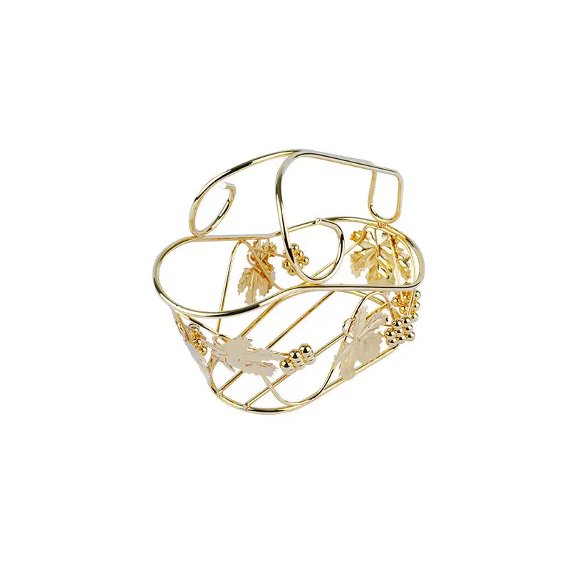 GOLD PLATED WINE BOTTLE HOLDER. - LUXURY