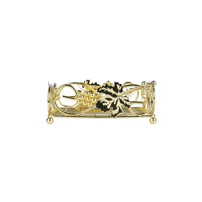 GOLD PLATED WIRE NAPKIN HOLDER - LUXURY