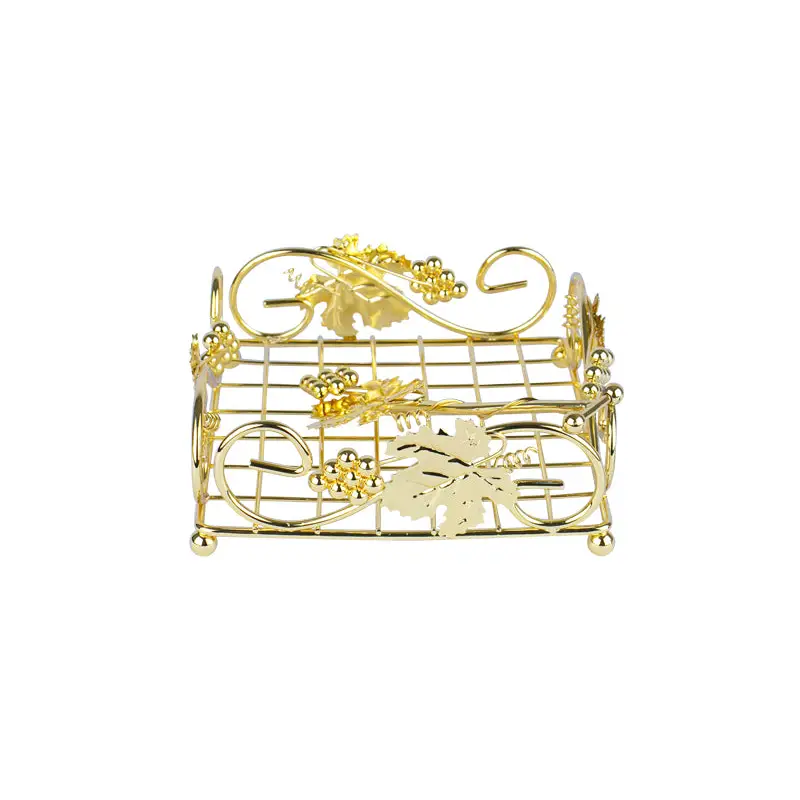 GOLD PLATED WIRE NAPKIN HOLDER - LUXURY