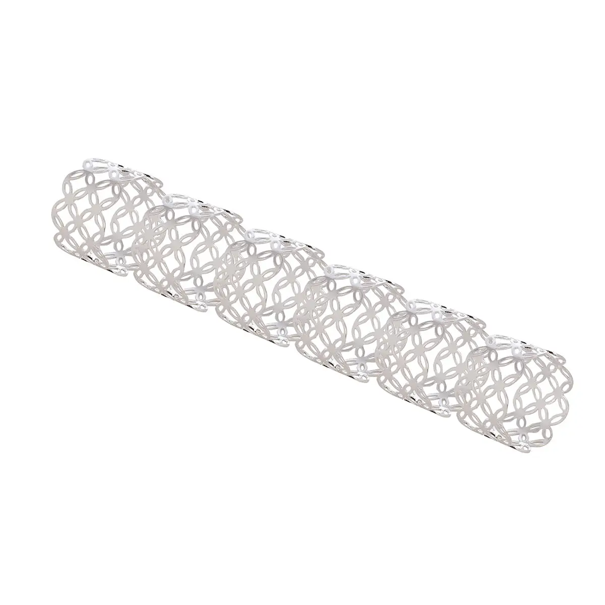 SILVER PLATED 6 PCS NAPKIN RING - LUXURY