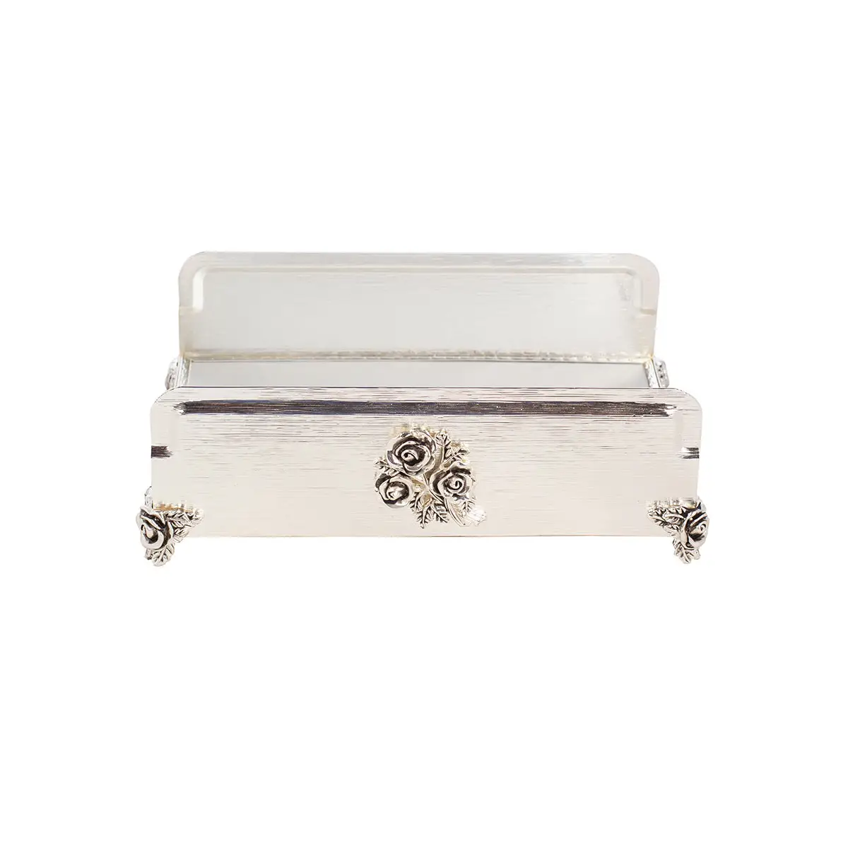 SILVER PLATED TOWEL HOLDER - ROSE COLLECTION