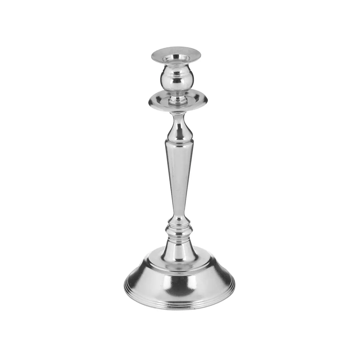 CHROME PLATED 1 LIT CANDLE - LUXURY