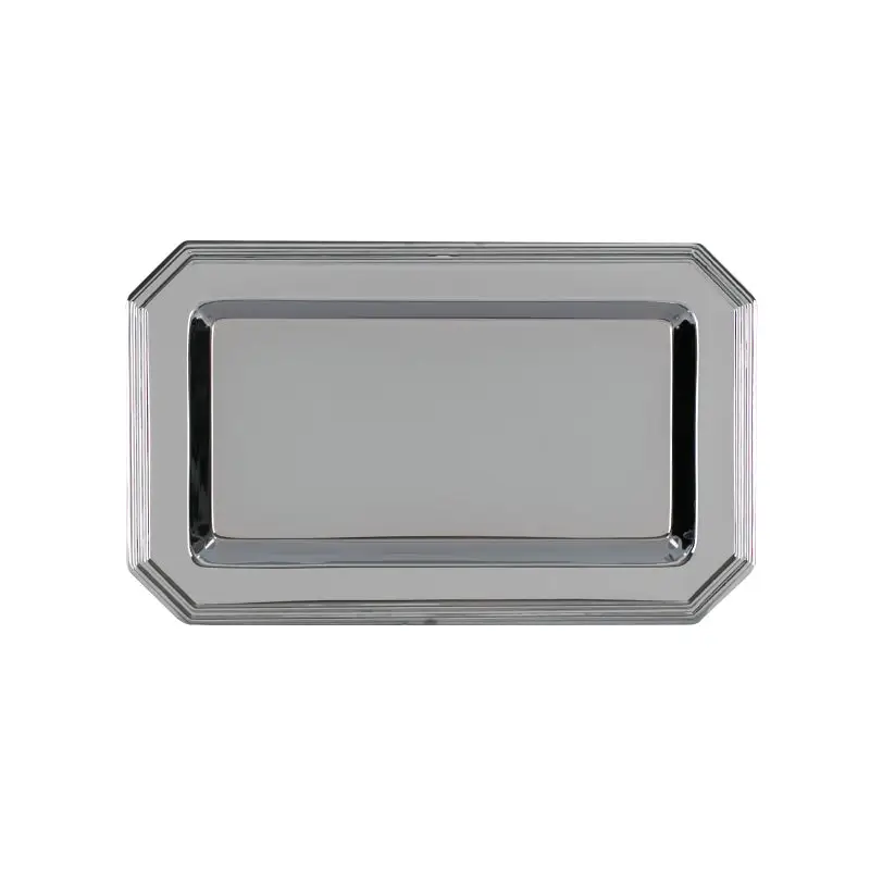 CHROME PLATED IRON RECT TRAY - TRAY