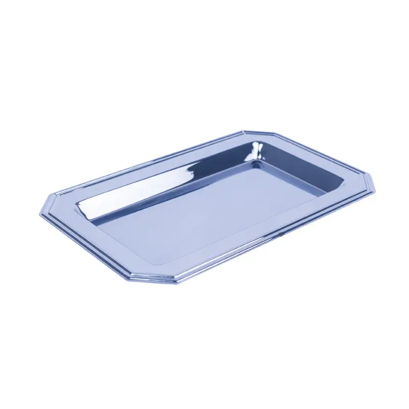 CHROME PLATED IRON RECT TRAY - TRAY