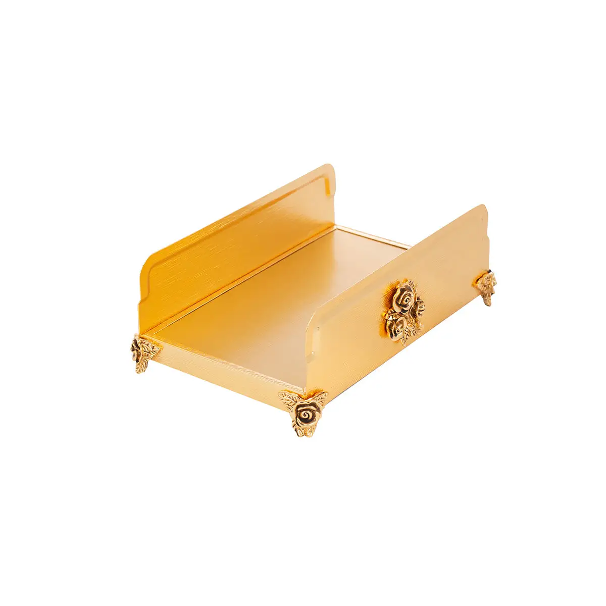 GOLD PLATED TOWEL HOLDER - ROSE COLLECTION